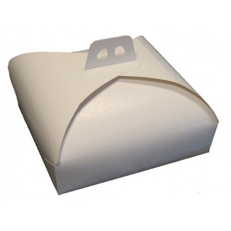 Porta Torta Damascato Bianco